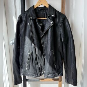 All Saints Black Leather Jacket